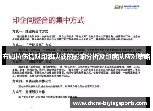 布姆拉伤情对印澳决战的影响分析及印度队应对策略