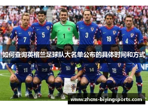 如何查询英格兰足球队大名单公布的具体时间和方式