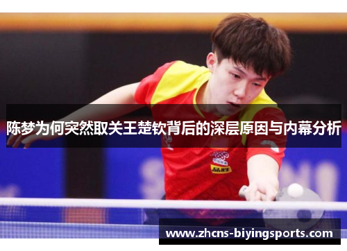 陈梦为何突然取关王楚钦背后的深层原因与内幕分析